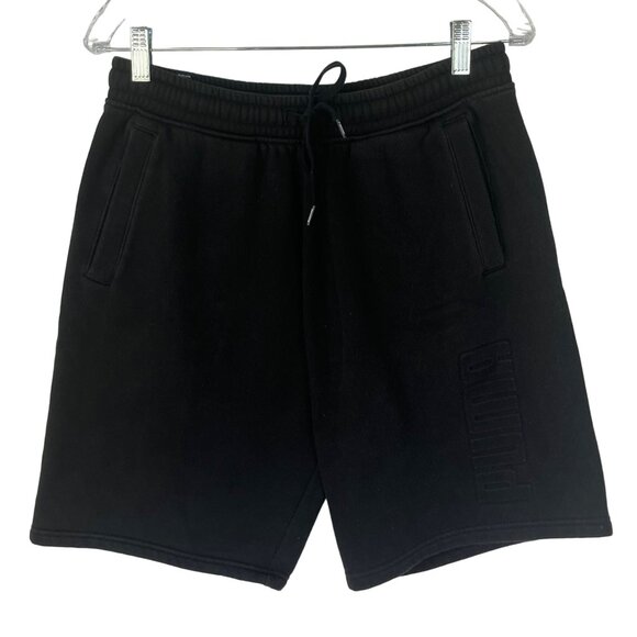 Puma Athletic Shorts Mens Medium Black Performance Casual Activewear Gym - Picture 1 of 6